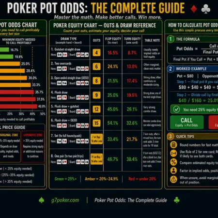 Pot Odds in Poker Complete Guide With Charts